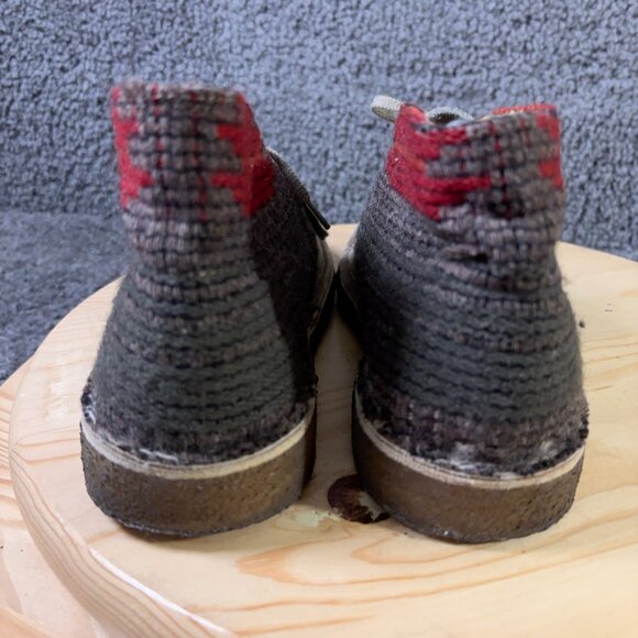 Clarks Originals Desert Boots Womens Size 7.5 Chukka Aztec Made in USA Woolrich - Picture 4 of 10
